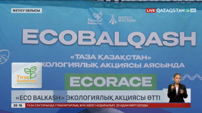 Жетісу облысында «Eco Balkash» экологиялық акциясы өтті