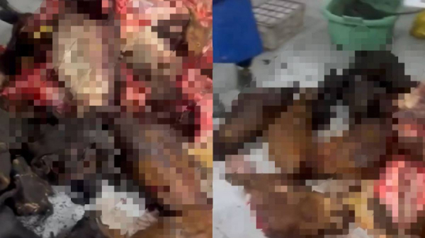 “Антисанитария“. Астанада заңсыз цехтан қап-қап ет тәркіленді