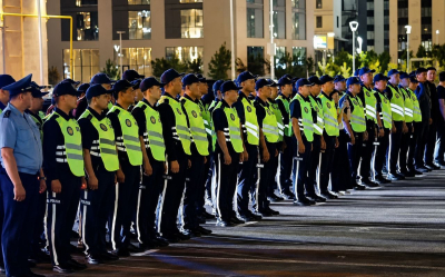 Төрт өңірдің патрульдік полициясы Түркістанға қолдау көрсетуге келді