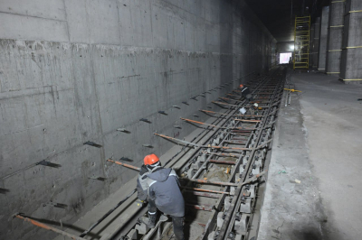 "Қалқаман" метро станциясына рельс төсеу жыл соңына дейін аяқталады