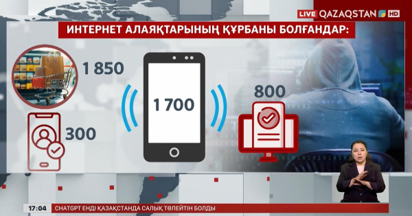 Үш айда 5,5 мың адам интернет алаяқтарының құрбаны болған