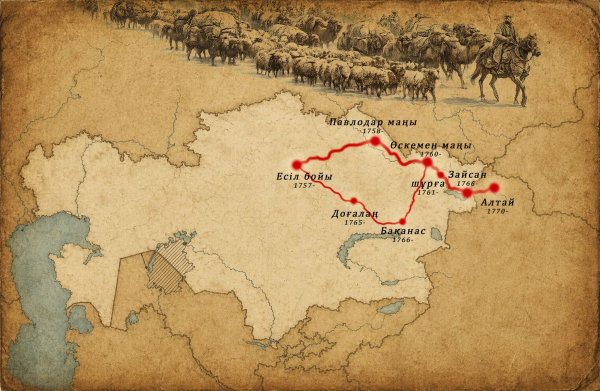 Абақ керейдің Арқадан Алтайға көшу тарихы