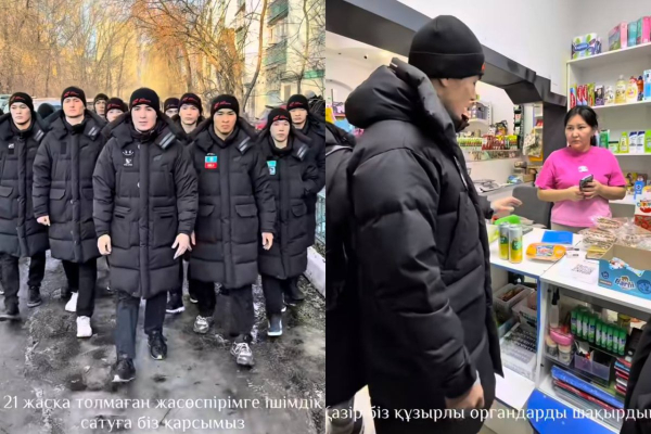 «Дала Қырандары» жасақтары 21 жасқа толмаған азаматқа алкоголь сатылғанын анықтады