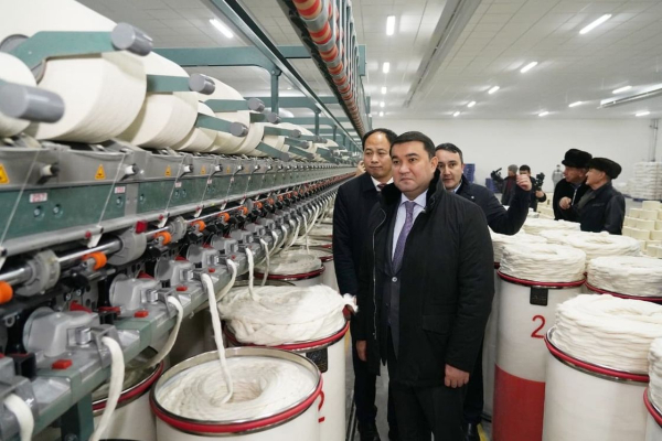 Түркістанда толық циклді тоқыма бұйымдарын өндіру бойынша мақта агроөнеркәсіптік кешені іске қосылды