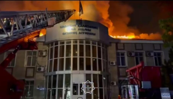 Шымкент қаласы Абай ауданы әкімдігінің ғимаратында өрт шықты  