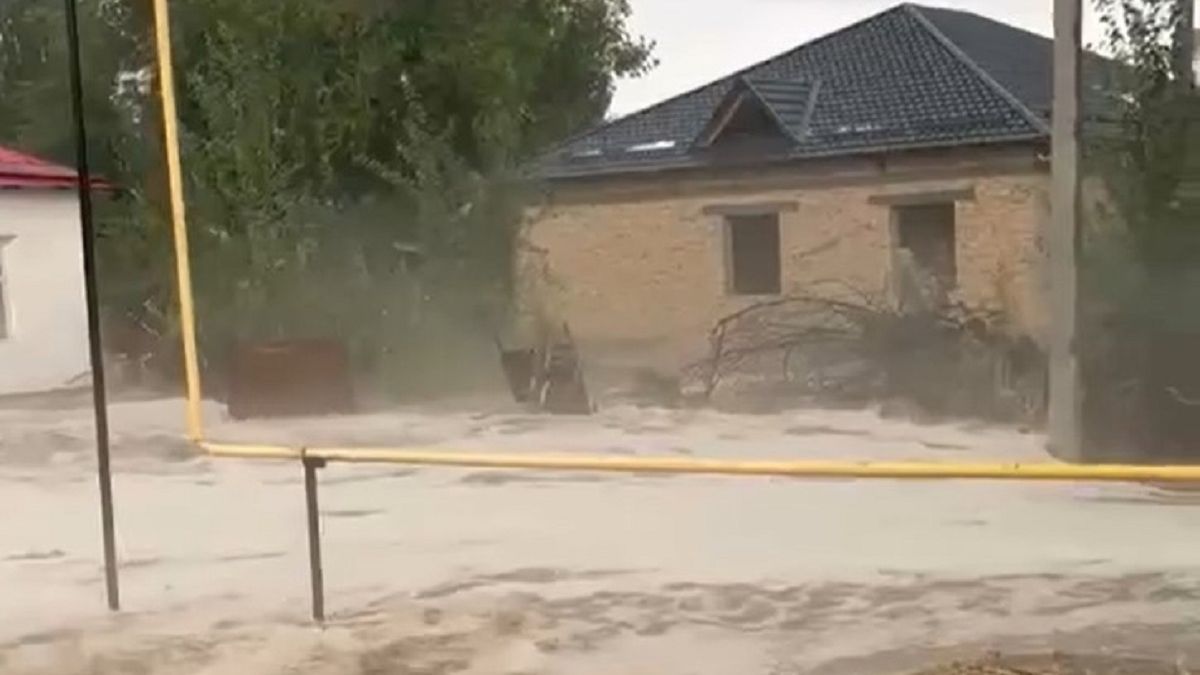 Түркістан облысында бірнеше ауылда сел жүрді (видео)