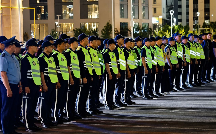 Төрт өңірдің патрульдік полициясы Түркістанға қолдау көрсетуге келді