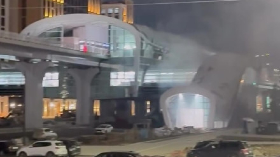 Астанада LRT станциясында өрт шықты